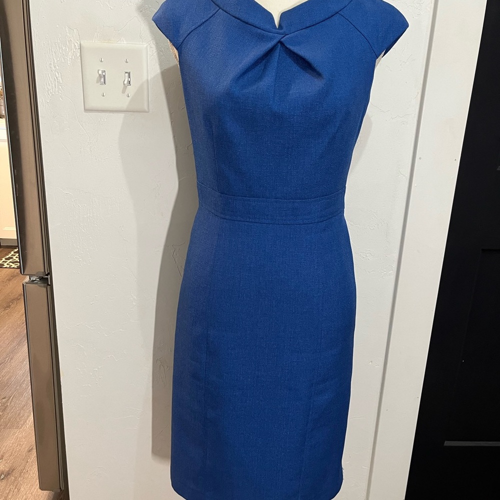 David Meister Blue Midi Dress